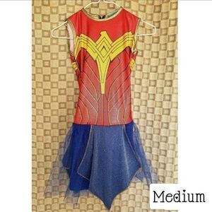 Girls Wonder Woman Halloween Costume Med